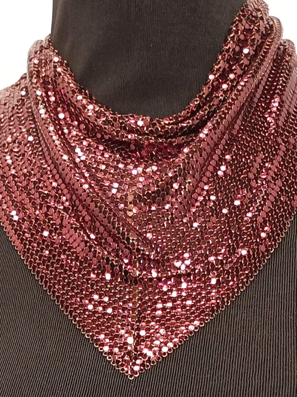 Ferrara Whiting & Davis Burnished Cooper Mesh Cowl